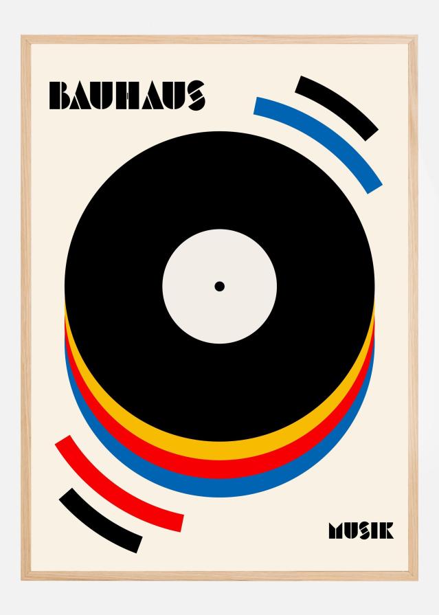 Bauhaus Musik Retro Illustration Poster