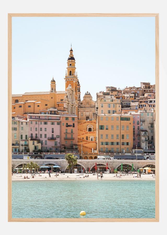 Skyline of Menton Poster