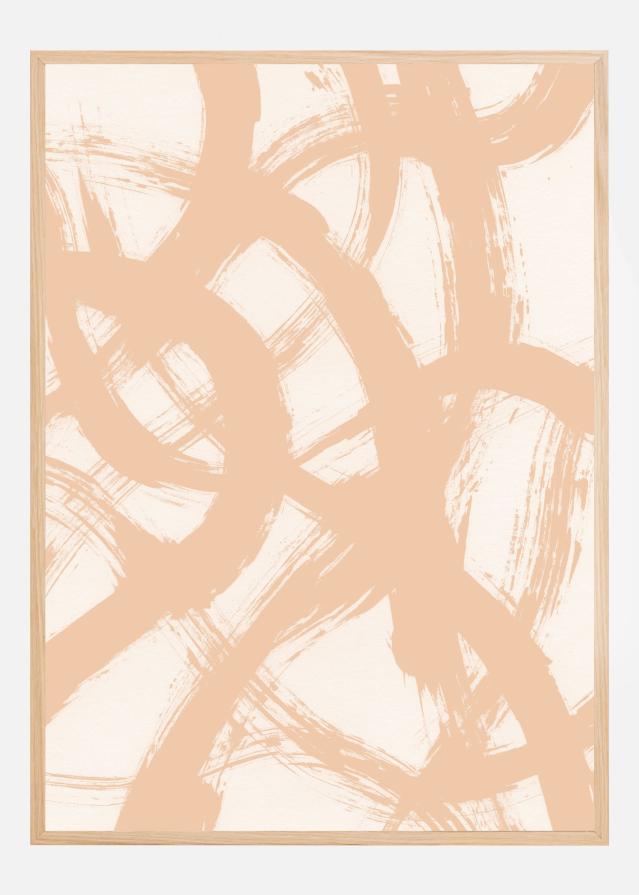 Abstract Brush Strokes 98B Poster