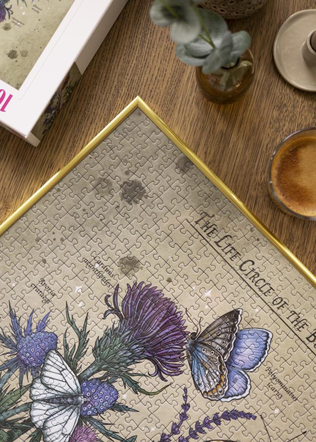 Puzzle-Rahmen Gold 50x70 cm