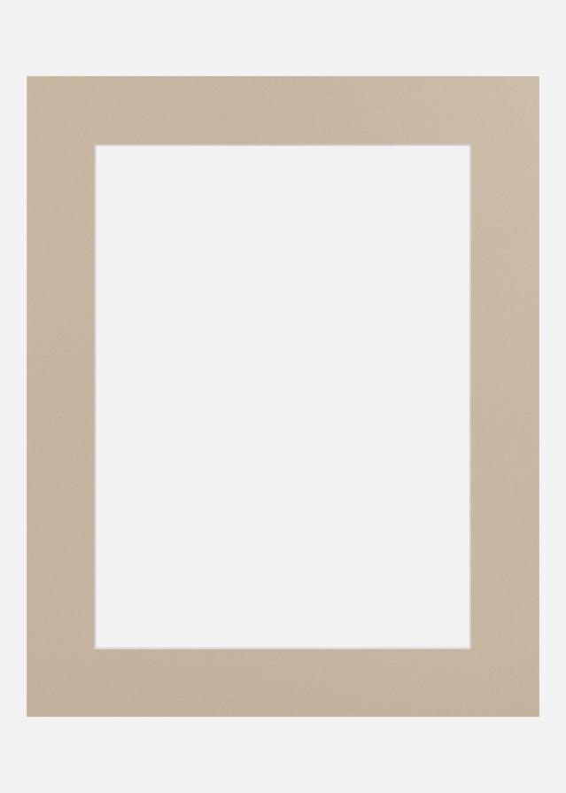 Passepartout Fossil (weißer Kern) 24x30 cm (17x23)