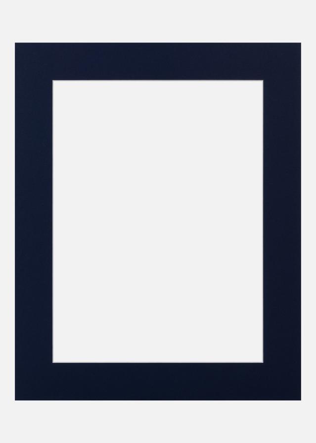Passepartout Deep Blue (weißer Kern) 15x20 cm (9x14)