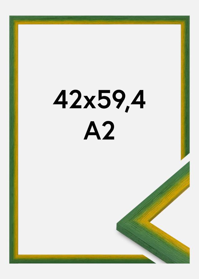 Rahmen Cornwall Acrylglas Grün 42x59.4 cm (A2)