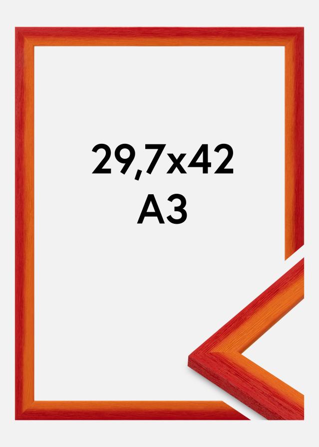 Rahmen Cornwall Acrylglas Rot 29.7x42 cm (A3)