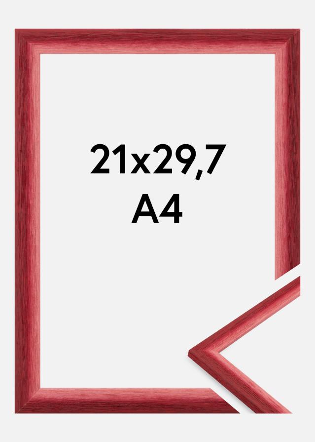 Rahmen Cornwall Acrylglas Dunkelrot 21x29.7 cm (A4)