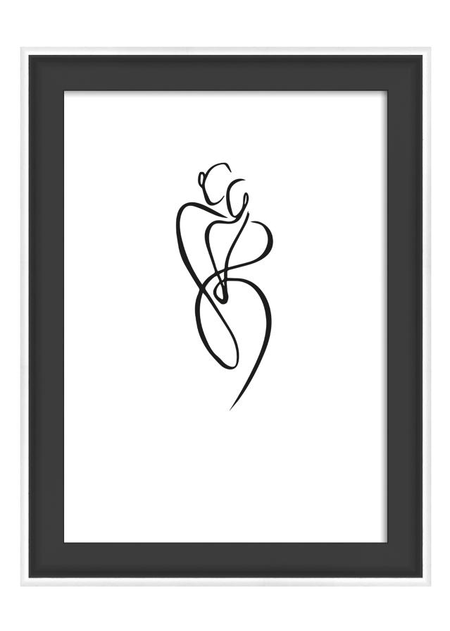 Rahmen Silhouette Schwarz 10x15 cm