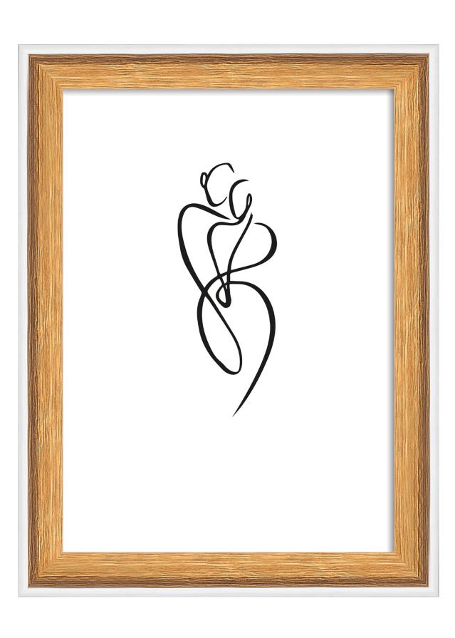 Rahmen Silhouette Nussbaum 10x15 cm