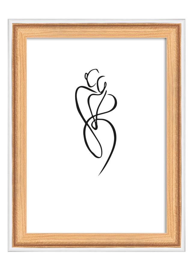 Rahmen Silhouette Eiche 10x15 cm