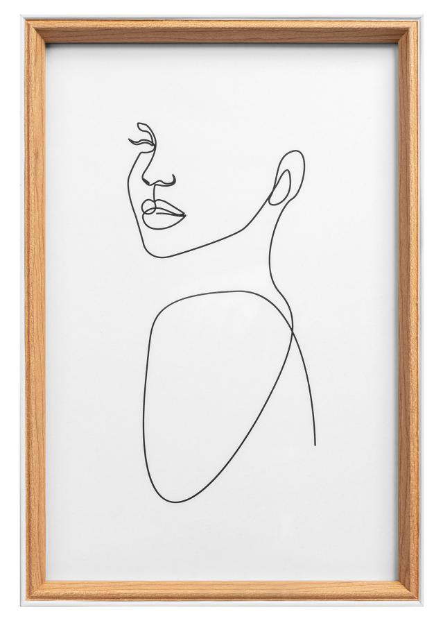 Rahmen Silhouette Eiche 20x30 cm