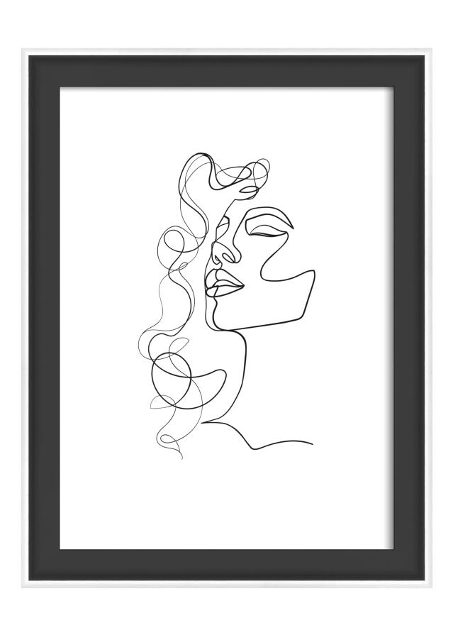 Rahmen Silhouette Schwarz 13x18 cm