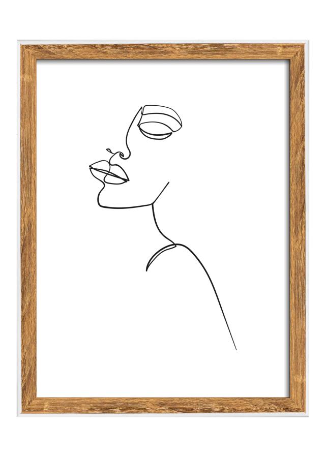 Rahmen Silhouette Nussbaum 15x20 cm