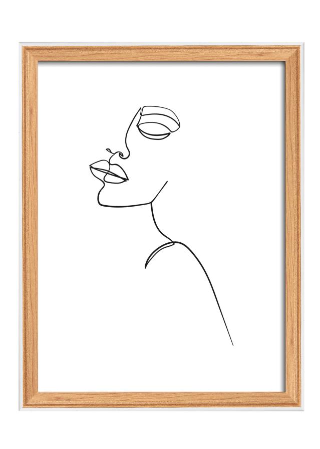 Rahmen Silhouette Eiche 15x20 cm