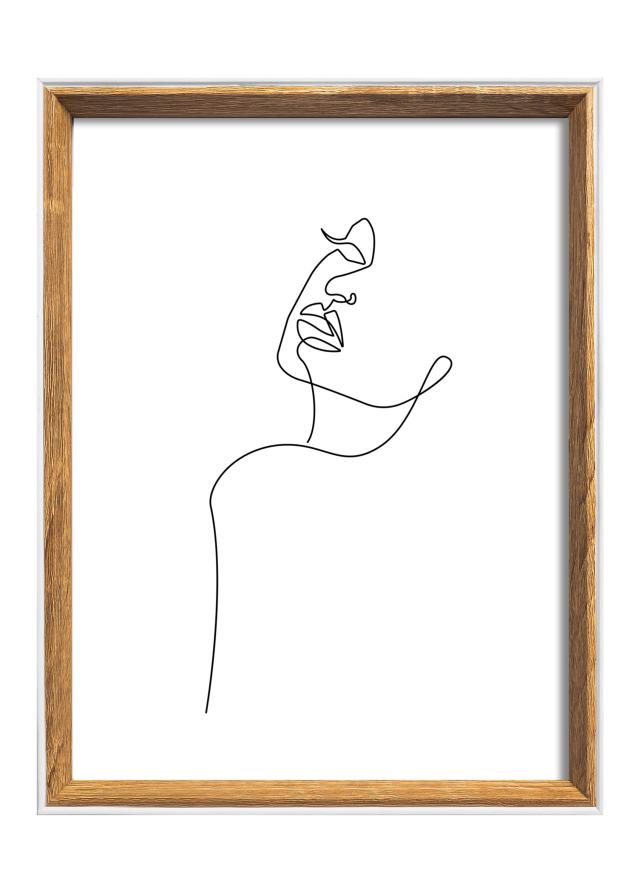 Rahmen Silhouette Nussbaum 18x24 cm