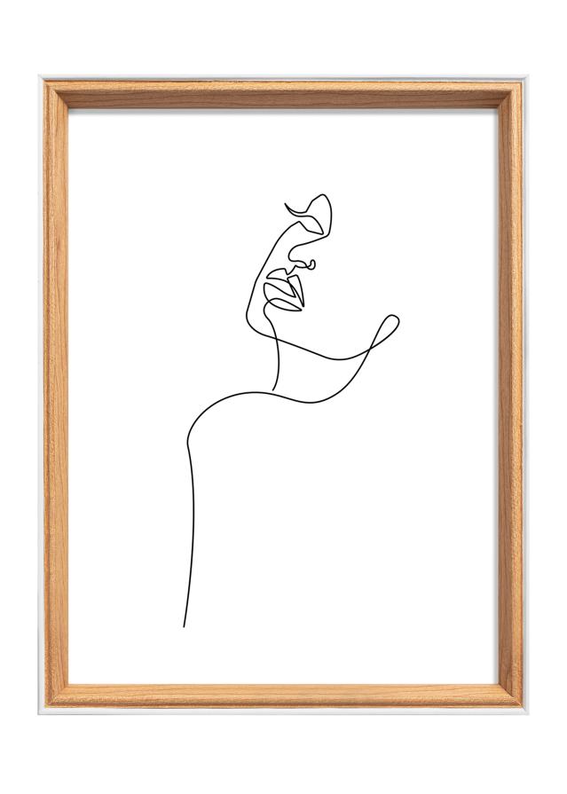 Rahmen Silhouette Eiche 18x24 cm