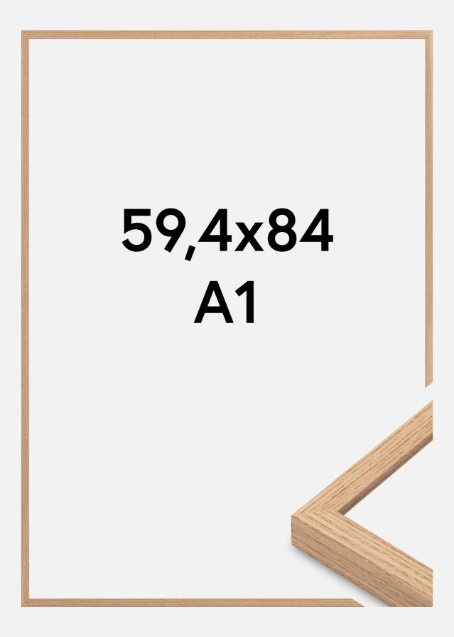 Bilderrahmen Eiche Schmal 59,4 x 84,1 cm (A1)