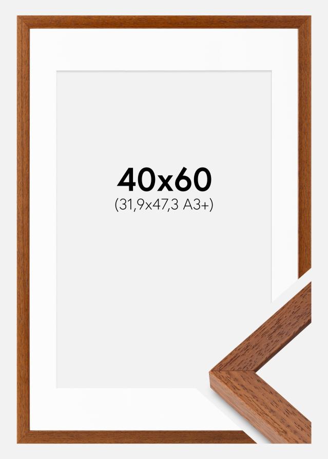 Rahmen Hermes Buch 40x60 cm - Passepartout Weiß 32,9x48,3 cm