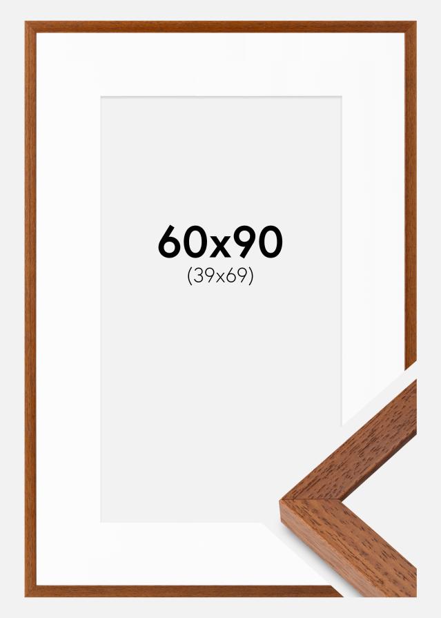 Rahmen Hermes Buch 60x90 cm - Passepartout Weiß 40x70 cm
