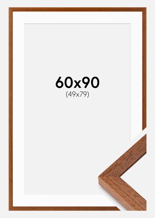 Rahmen Hermes Buch 60x90 cm - Passepartout Weiss 50x80 cm