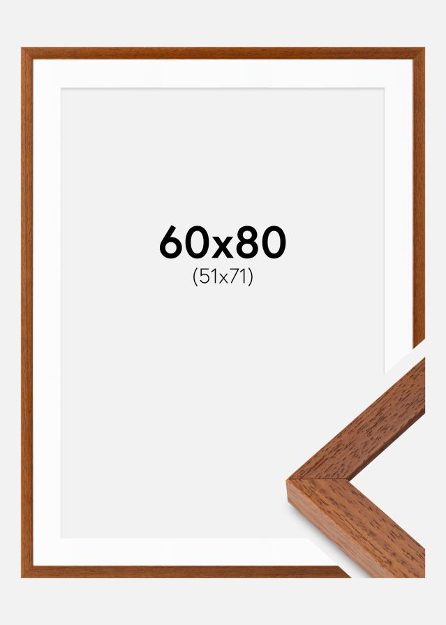 Rahmen Hermes Buch 60x80 cm - Passepartout Weiß 52x72 cm