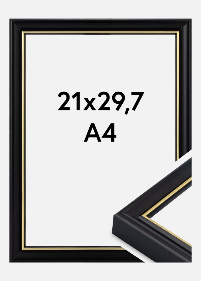 Rahmen Canterbury Acrylglas Schwarz 21x29.7 cm (A4)