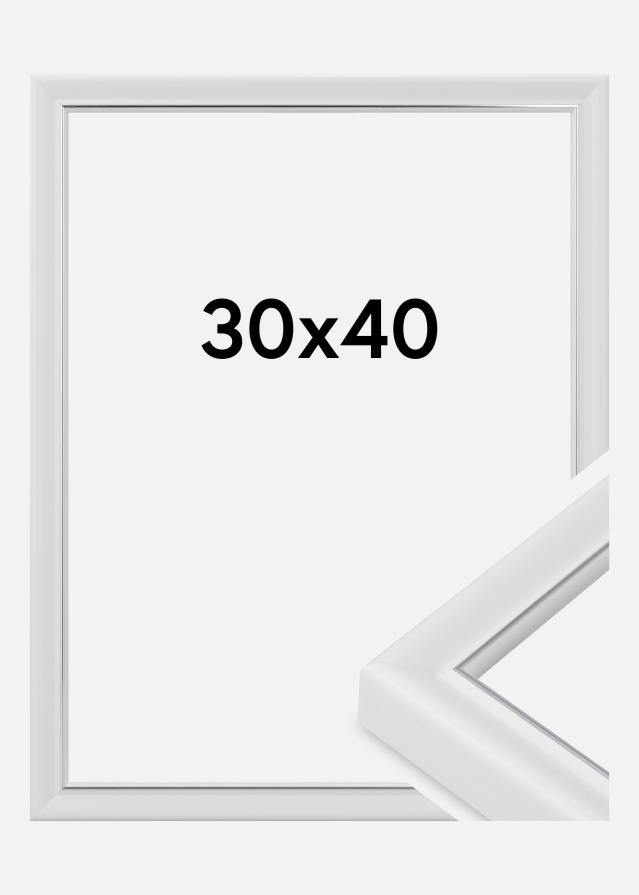 Rahmen Canterbury Acrylglas Weiß 30x40 cm