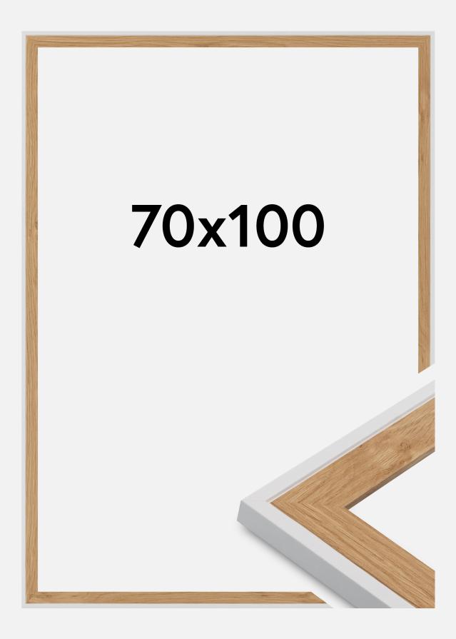 Rahmen Linea Acrylglas Beech / White 70x100 cm