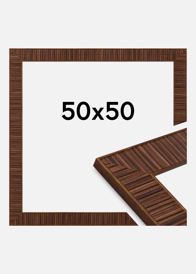 Rahmen Linea Acrylglas Rosewood 50x50 cm