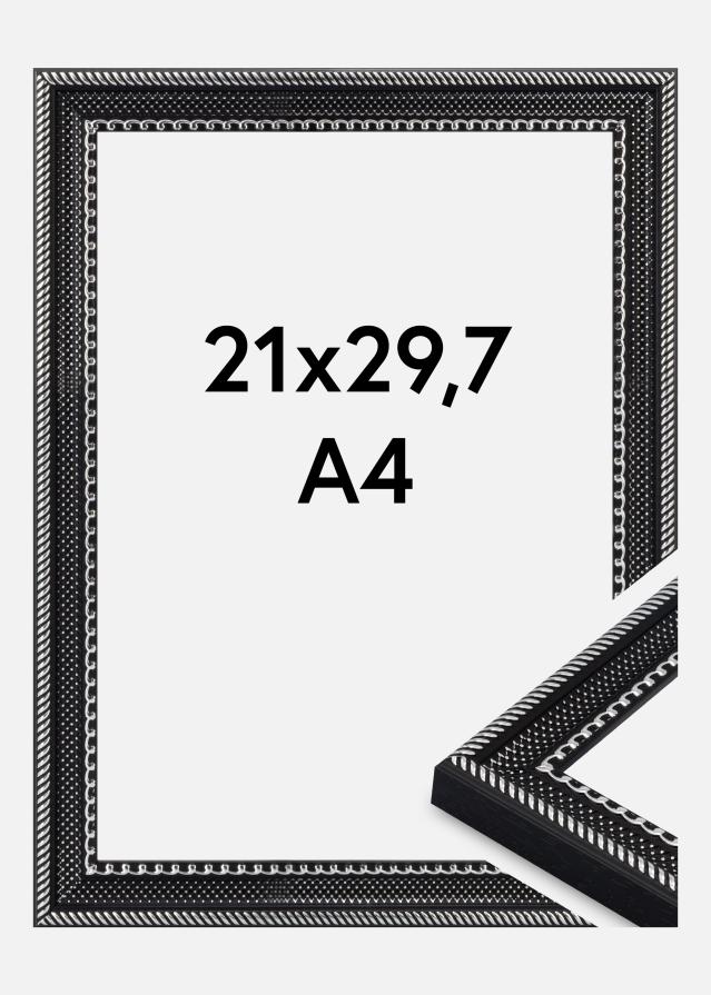 Rahmen Trellis Acrylglas Vintage Black 21x29.7 cm (A4)