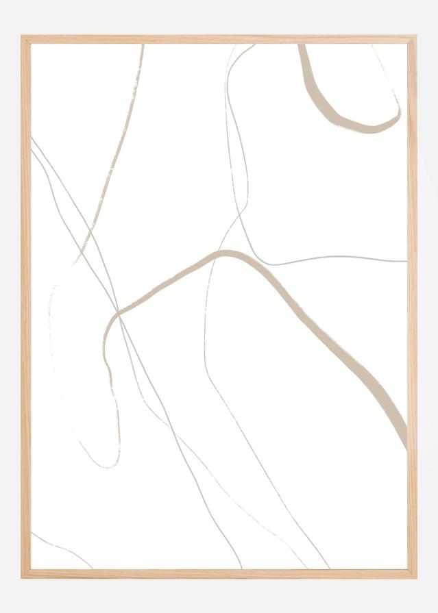 Subtle Flow Lines Poster