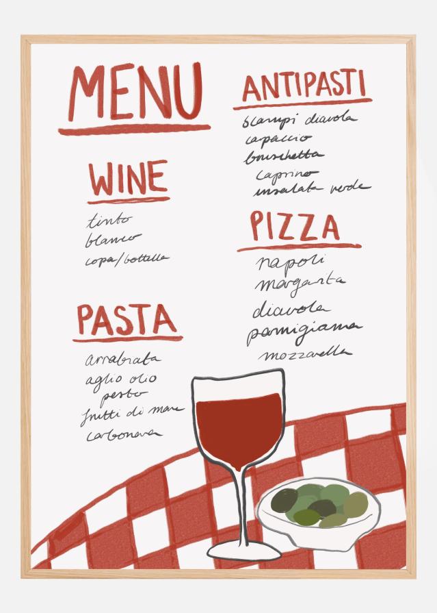 Italian Cuisine Delight Poster