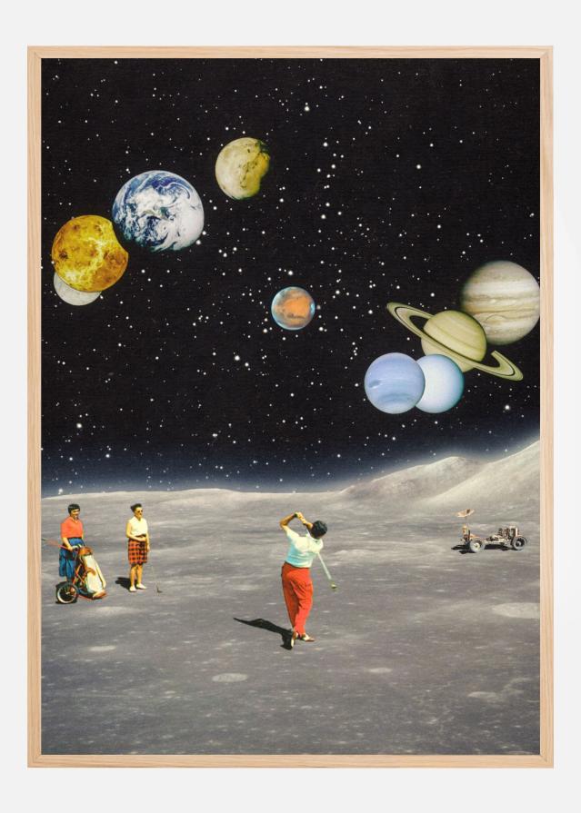 Space Golf Poster