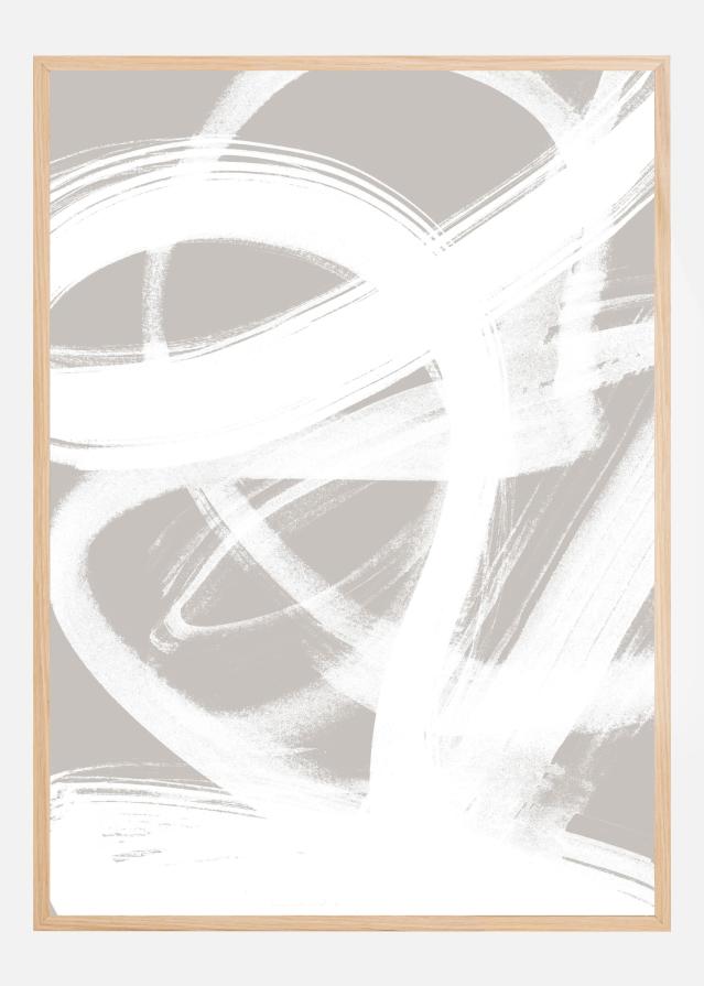 Abstract Brush Strokes Poster