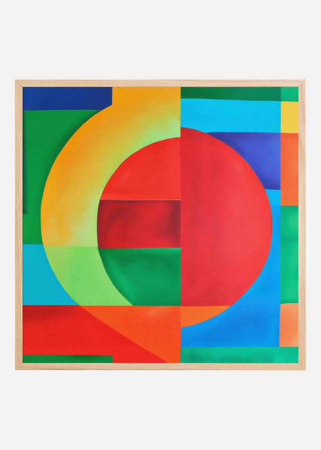 Vibrant Geometry Poster