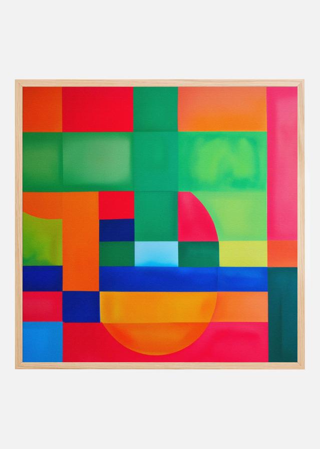 Vibrant Geometry Poster