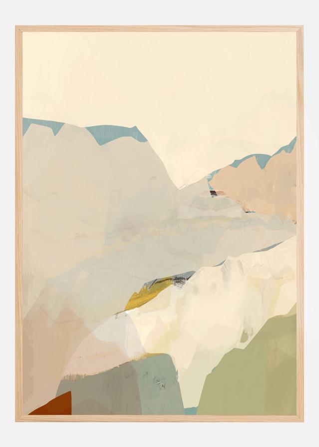 Peachy Mountain Range II Poster