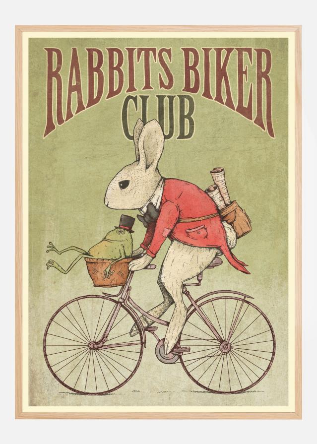 Rabbits Biker Club Poster