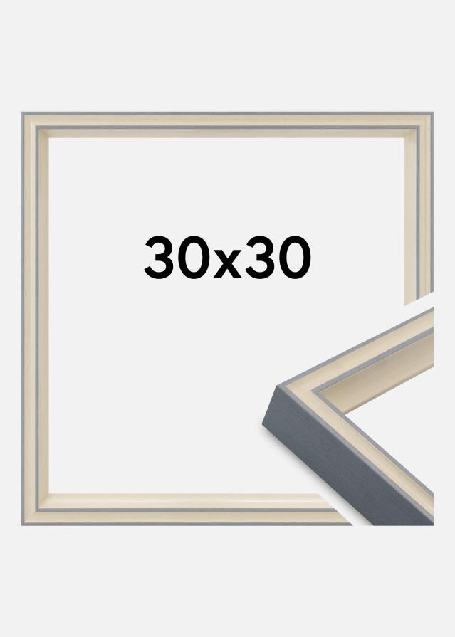 Rahmen Riga Acrylglas Stone White / Bluish Grey 30x30 cm
