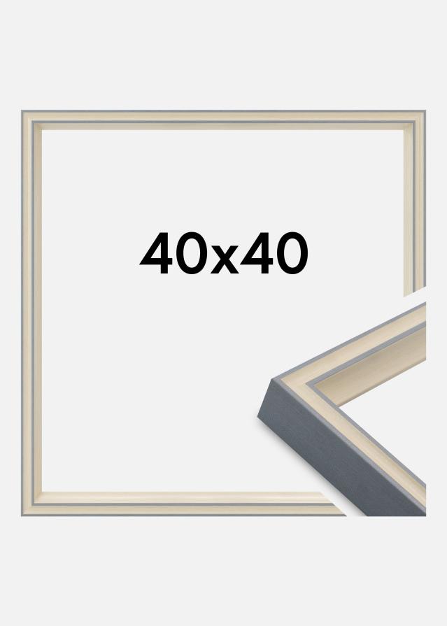 Rahmen Riga Acrylglas Stone White / Bluish Grey 40x40 cm