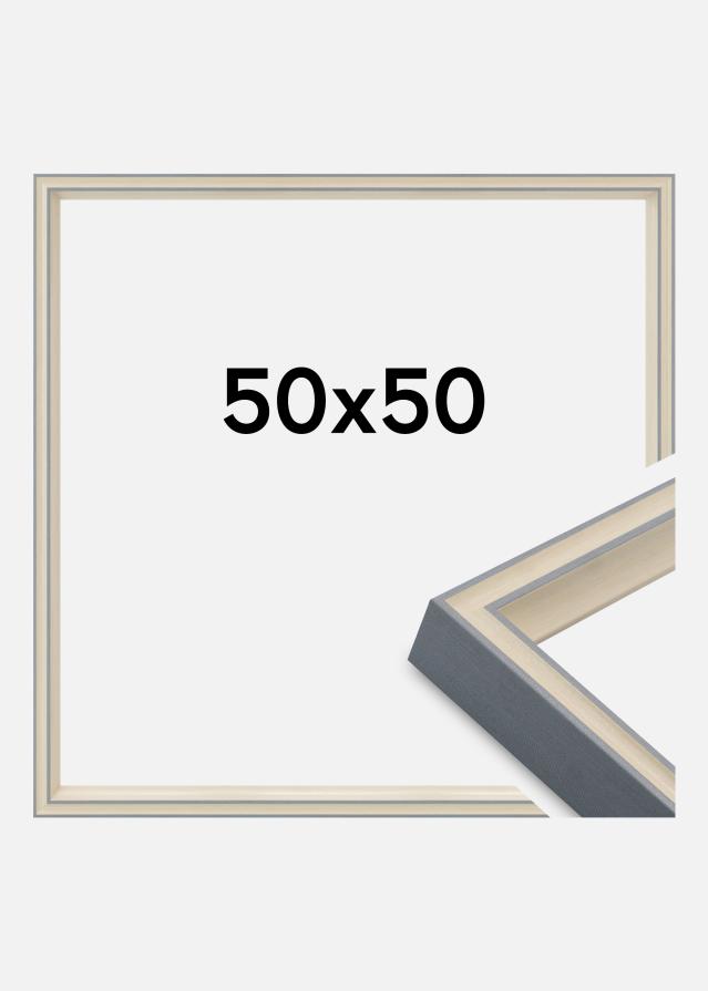 Rahmen Riga Acrylglas Stone White / Bluish Grey 50x50 cm