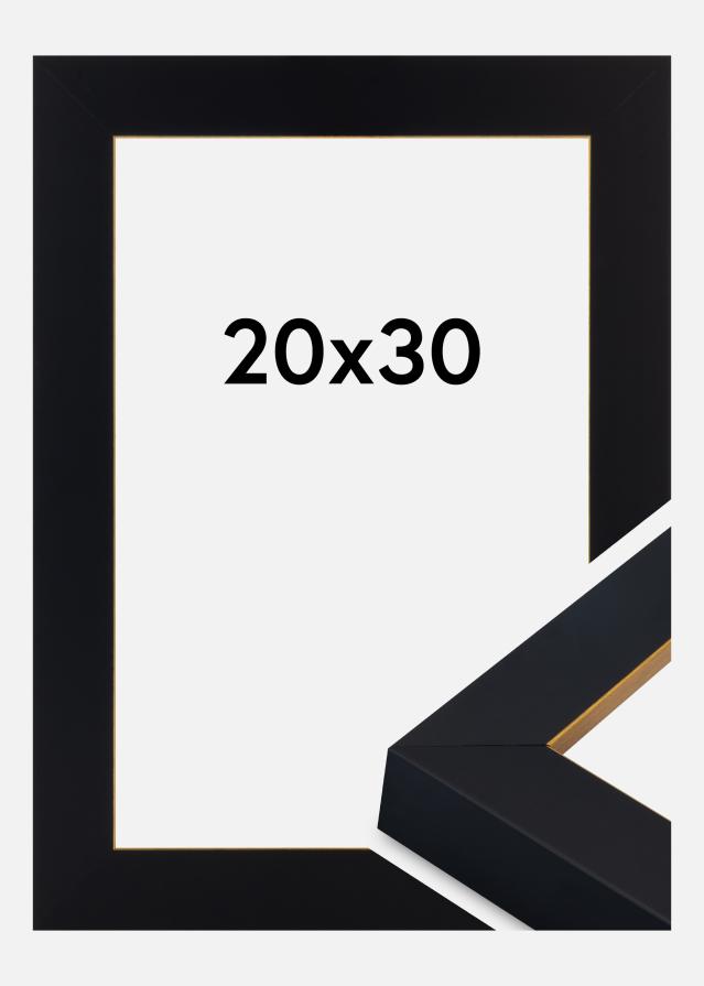 Rahmen Sussex Acrylglas Schwarz/Gold 20x30 cm