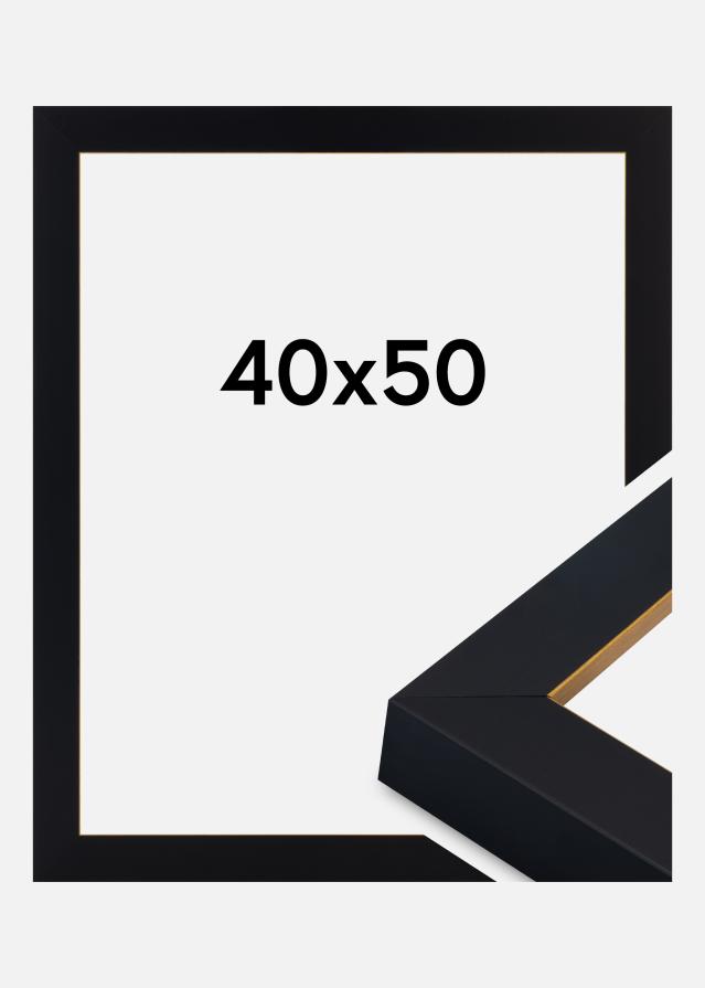 Rahmen Sussex Acrylglas Schwarz/Gold 40x50 cm