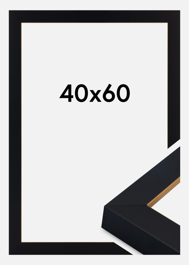 Rahmen Sussex Acrylglas Schwarz/Gold 40x60 cm