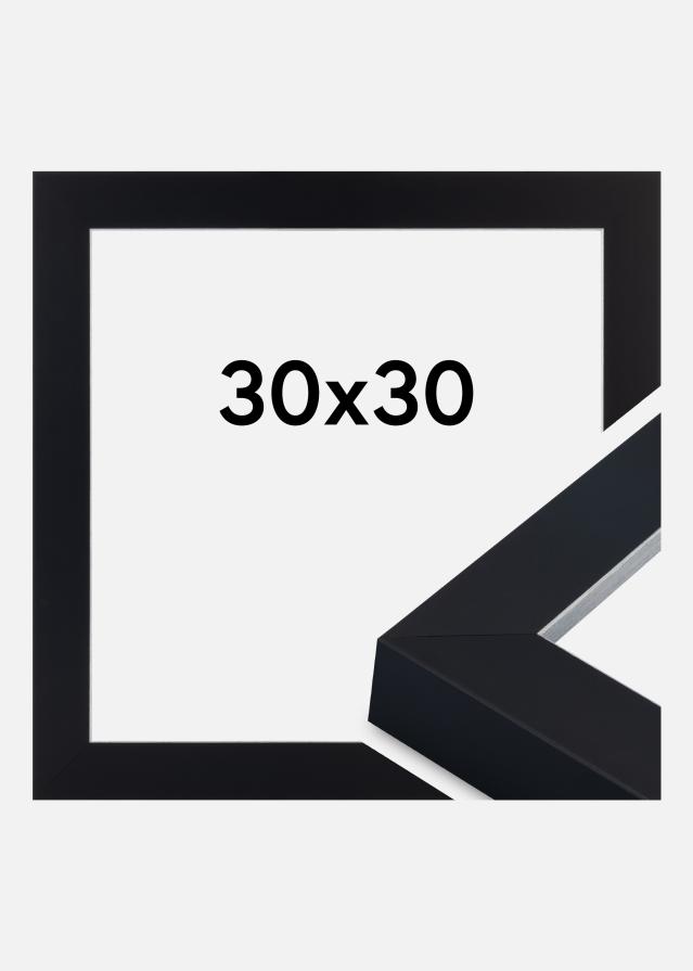 Rahmen Sussex Acrylglas Schwarz/Silber 30x30 cm