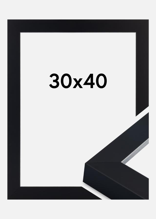 Rahmen Sussex Acrylglas Schwarz/Silber 30x40 cm