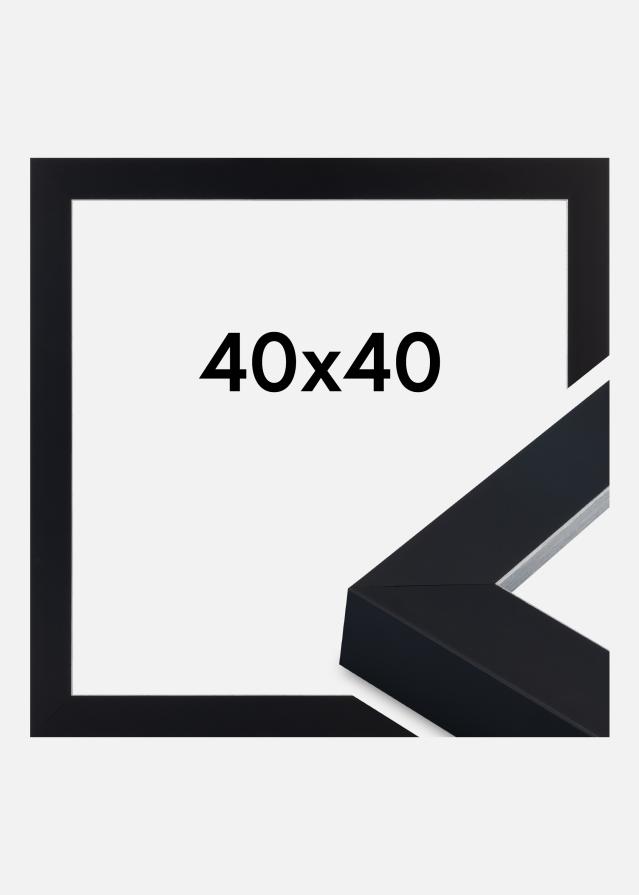 Rahmen Sussex Acrylglas Schwarz/Silber 40x40 cm