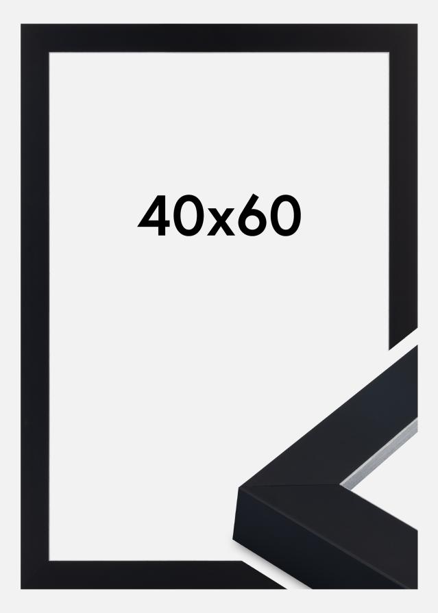 Rahmen Sussex Acrylglas Schwarz/Silber 40x60 cm