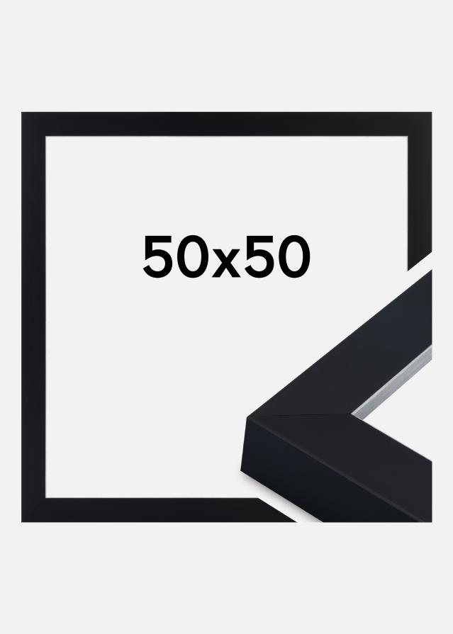Rahmen Sussex Acrylglas Schwarz/Silber 50x50 cm