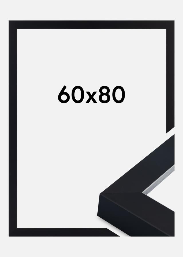 Rahmen Sussex Acrylglas Schwarz/Silber 60x80 cm