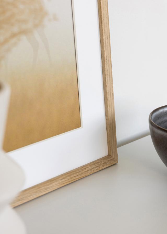 Rahmen Edsbyn Eiche 20x35 cm - Passepartout Weiß 10x25 cm