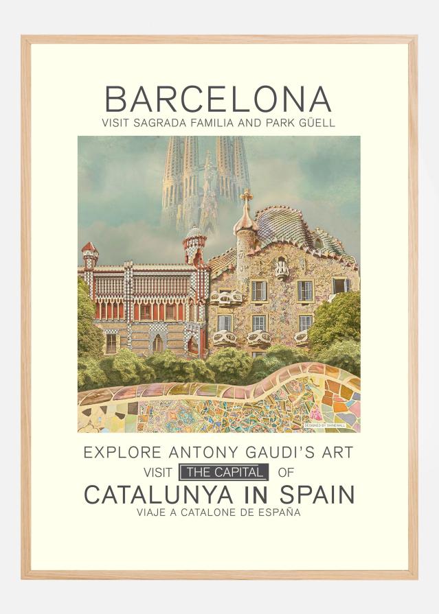 Barcelona print Poster